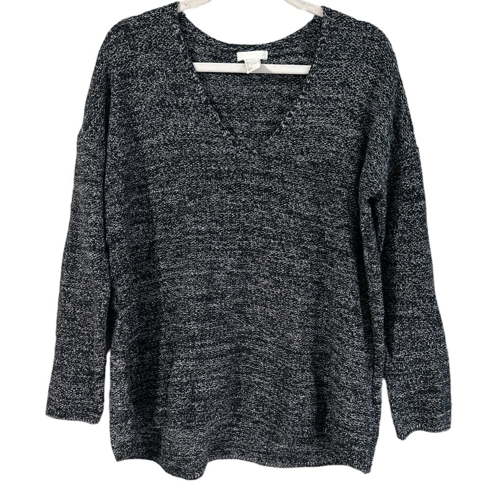 H&M Concious knit space-dye pullover sweater l